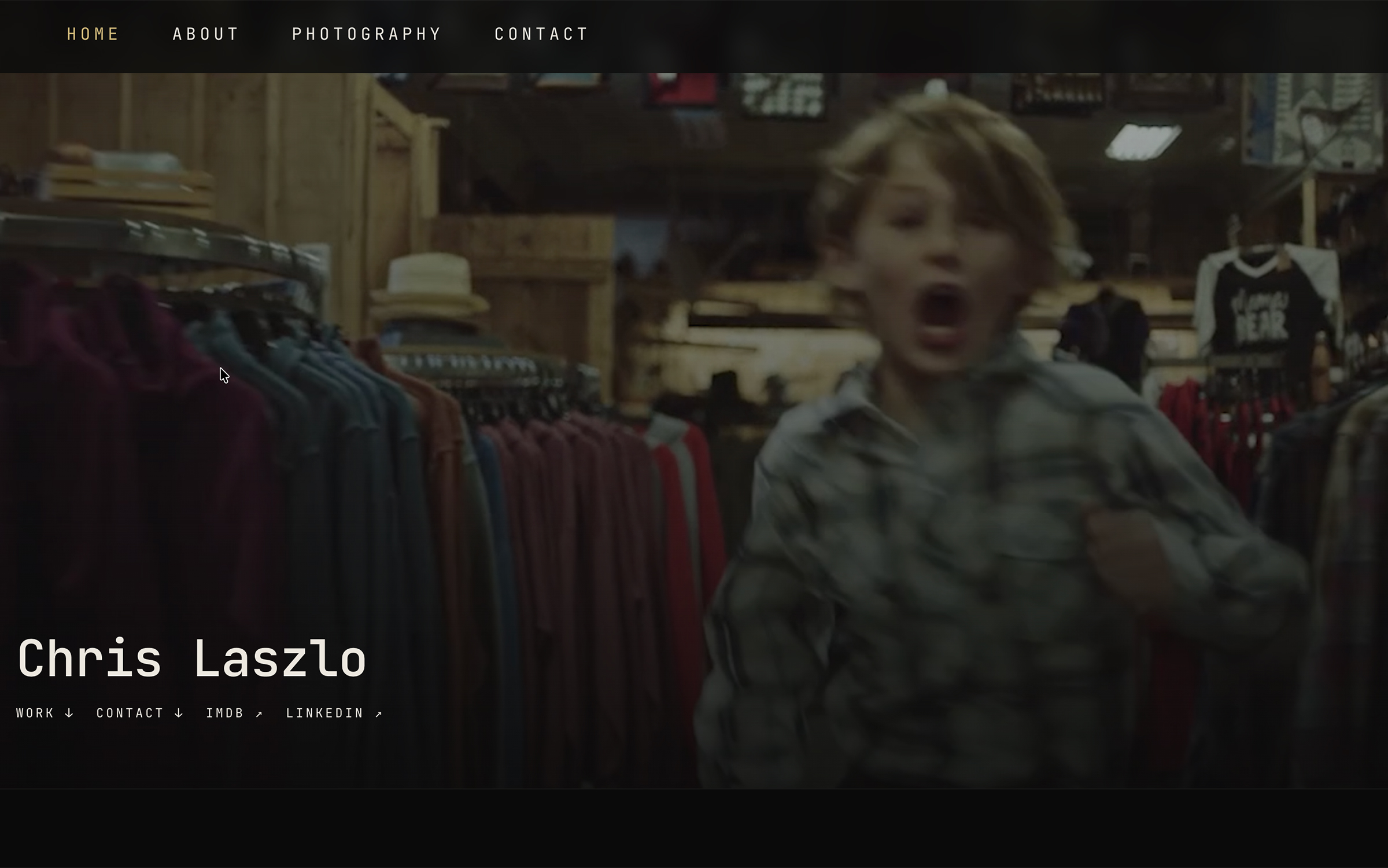 Chris Laszlo: Portfolio site for a Los Angeles film producer